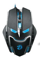 Black / White 6 Button Optical Gaming Mouse And Keyboard With Breathing Light