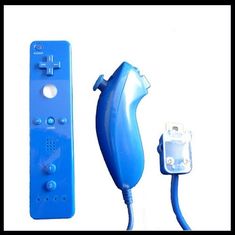 Durable blue WII Nunchuk Controller With Motion Plus For Nintendo WII Gamepad